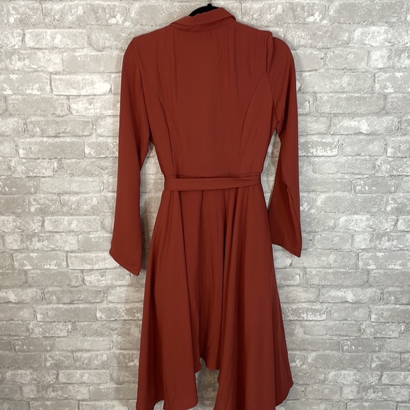 Style Rack Rust Wrap Dress - Picture 4 of 8